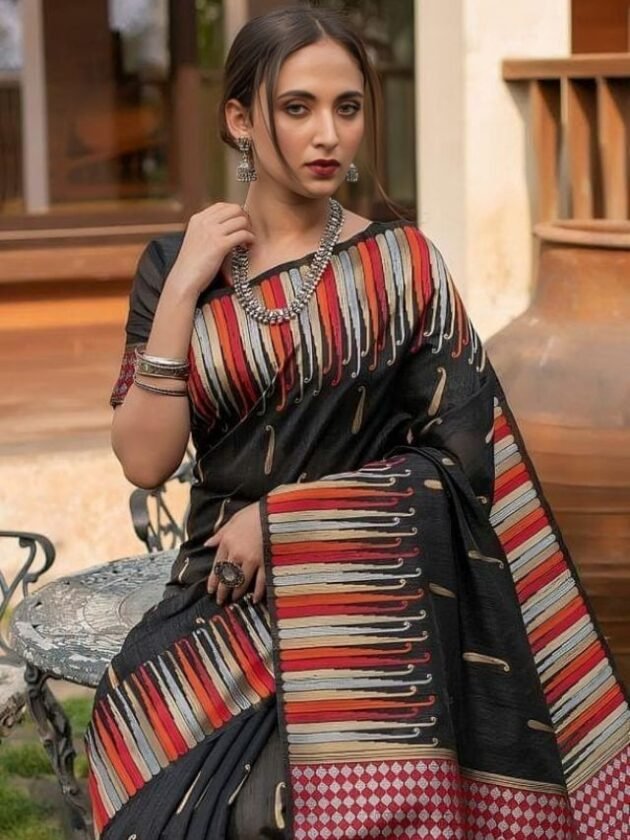 Black Handloom Saree