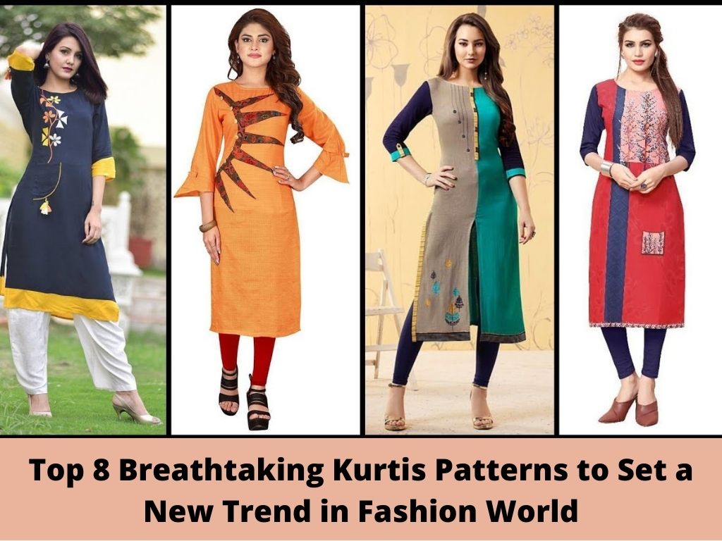 Kurti designs with jeggings - Flaunt your kurti designs with best jeggings  from manufacturers