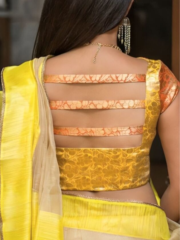 Multi-strapped Blouse Back Designs