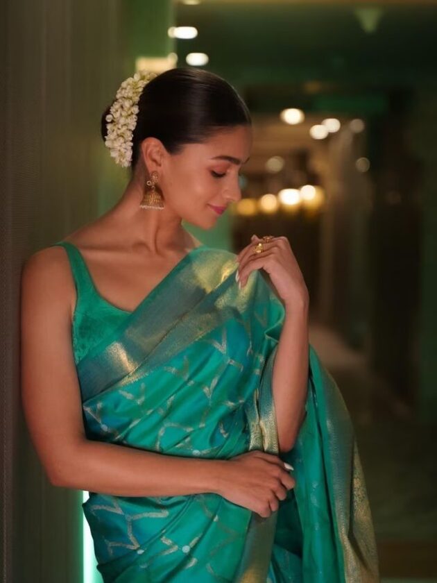 Alia Bhatt in Silk Saree