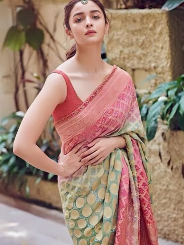 Alia Bhatt in Traditional Banarasi Saree