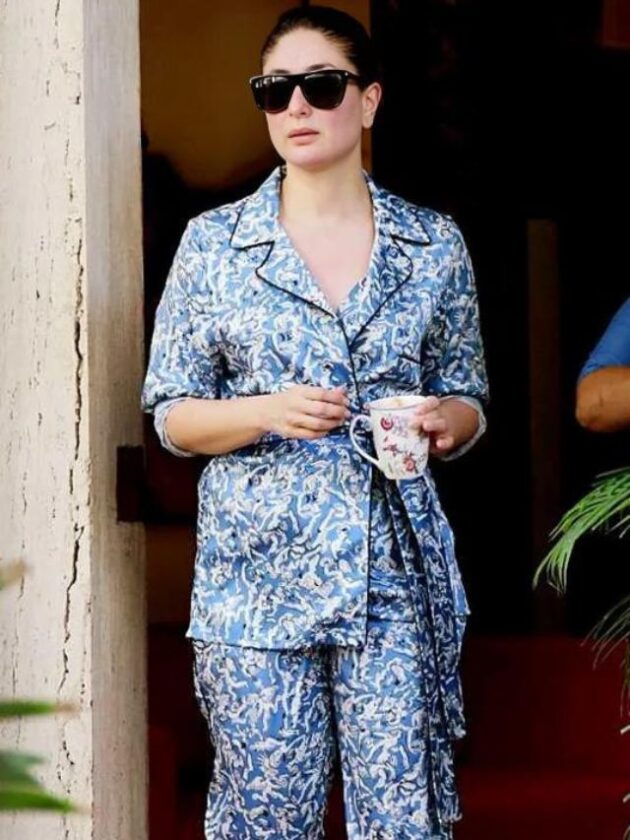 Kareena Kapoor Khan in Co-ord Sets Wearing Stylish Sunglass