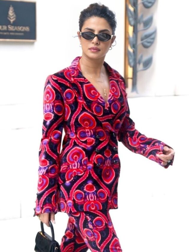 Priyanka Chopra in Co-ord Sets Wearing Stylish Sunglass