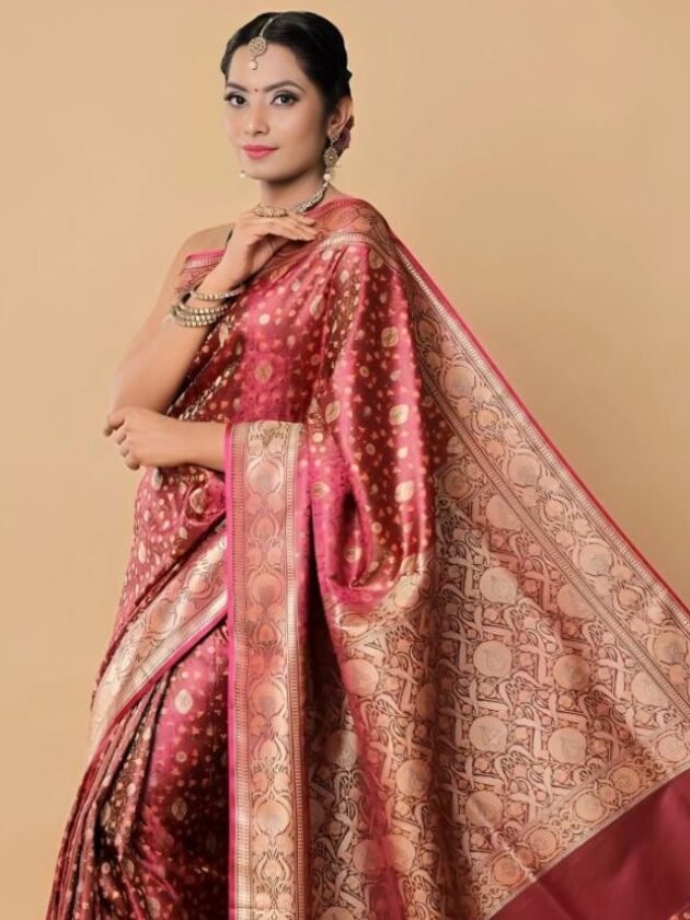 Tanchoi Banarasi Saree Look