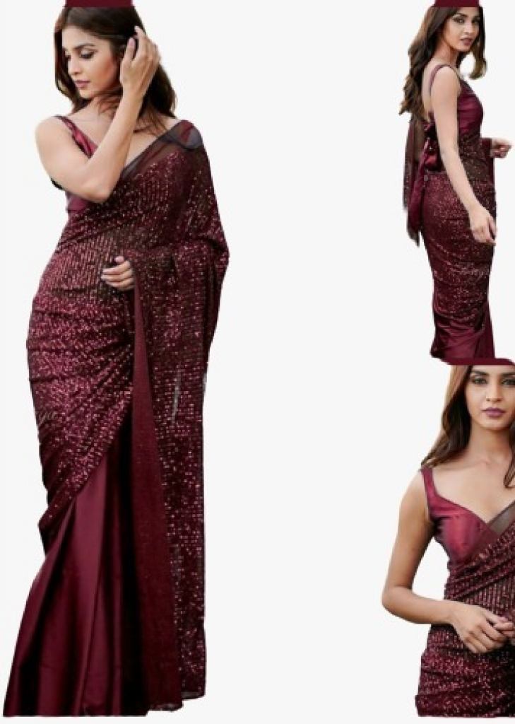 The Timeless Charm of an Elegant Cotton Silk Brown Saree Ved Tex