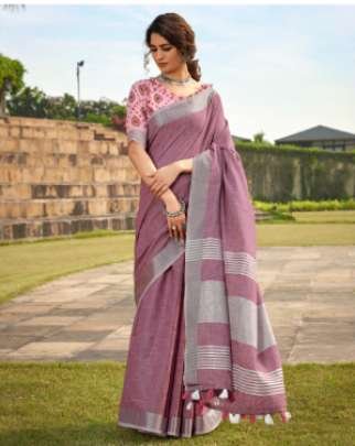 Abhirupi linen  Silk saree