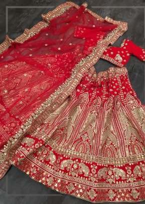 Maya Bridal  Lehenga Choli  red