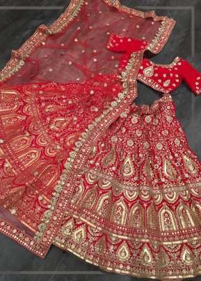 Maya Bridal  Lehenga Choli  red