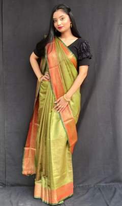 Pihu parrot Kanjeevaram saree