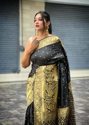 Radha Black kanjivaram saree