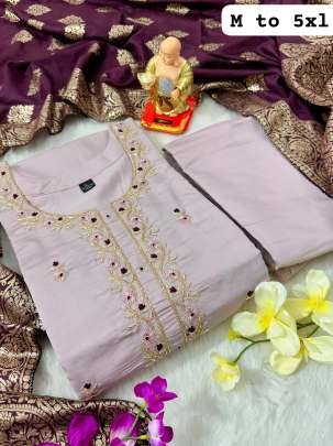 Abalone Exclusive Pure Handwork Muslin Silk Kurtis Set