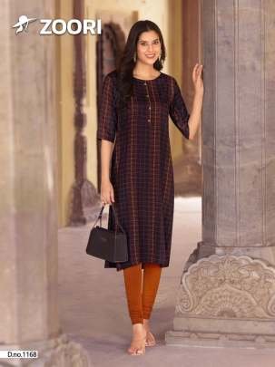 Akshara Vol 28 Beautiful Printed Rayon Kurtis By Zoori Brand