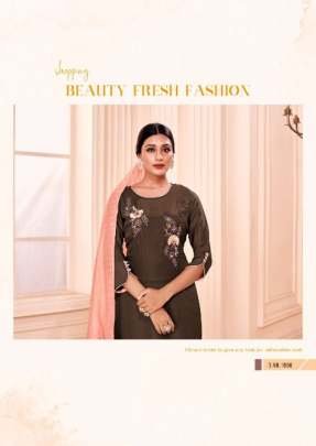 Alishka Fashion Present Celebration Silk Hand Work Kurtis Set
