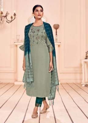 Alishka Fashion Present Celebration Silk Hand Work Kurtis Set