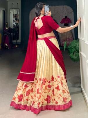 Amazing Unique Festival Wear Trendy Silk Lehenga