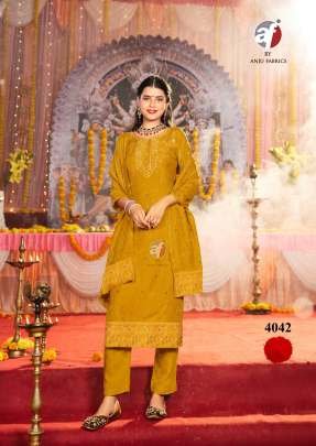 Palki Vol 4 By Anju Fabrics Muslin Hand Work Readymade Suit