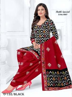 Batik Special Black Patiala Suit