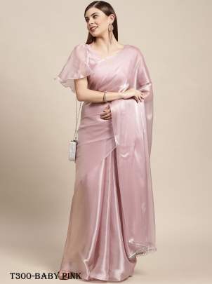 Beautiful Baby Pink Jimi Silk Special Saree