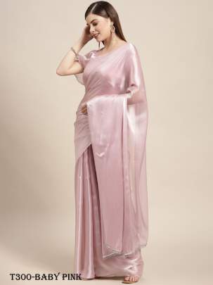 Beautiful Baby Pink Jimi Silk Special Saree