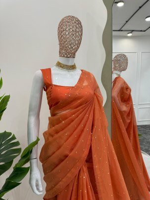 Beautiful Designer Saree with Blouse