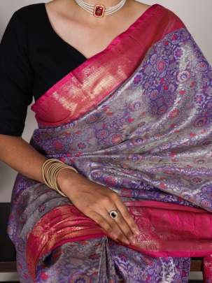 Beautiful Unique Jacquard Silk Saree