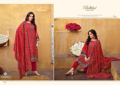 Belliza Bin Saeed Vol 3 Cotton Unstitch Dress Material