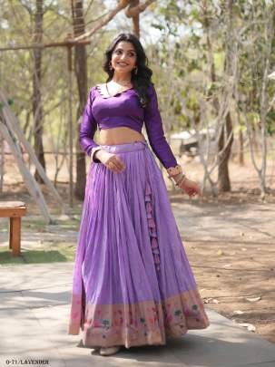 Best Designer Lavender Colour Lehenga Choli