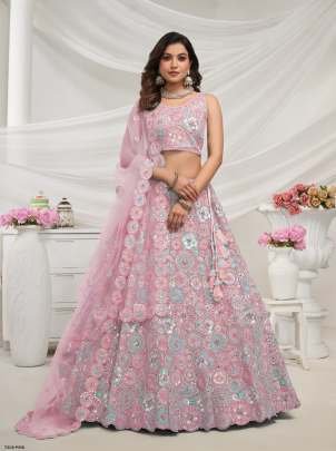 Best Quality Pink Soft Net Lehenga Choli