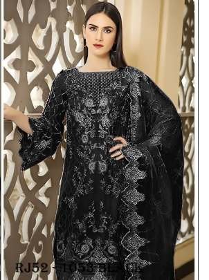 Black  Fox Georgette Pakistani Suit