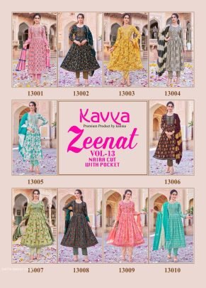 Capsule Print Kurti Bottom Set KAVYA ZEENAT VOL 13 Catalog