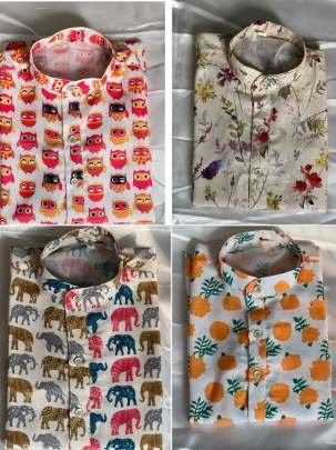 Cartoon Printed Cotton Kids Kurta and Pyjama