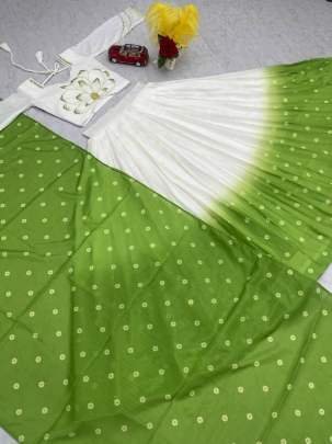Chinon Real Hand Work Digital Printed Readymade Lehenga Choli