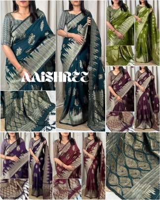 Cotton Silk Meenakari  Work Purple Saree