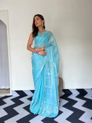 Designer Cut Dana Work And Hand Work Two Ton Jimmy Choo Saree