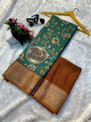 Designer Heavy Mul Cotton Saree With A Jacquard Border