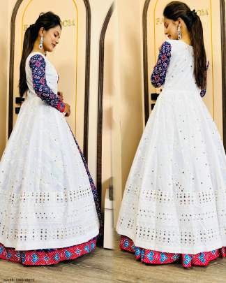 Designer Lehenga Choli Set with Koti in Patola Print and Embroidery   Mirror Work