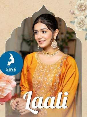 Designer Orange Straight Cut Vichitra Silk Kurtis With Dupatta