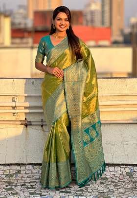 Exclusive Collection of Woven Pallu Pure Soft Tissue Saree