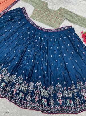 Exclusive Heavy Embroidery Work Bridal Lehenga Choli