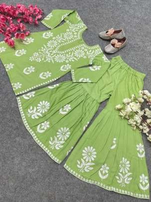 Exclusive Pista Ready To Wear Kids Girls Sharara Suits