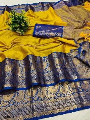 Exclusive Pure Cotton Silk saree with blouse