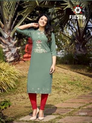 Exclusive Rangpriya Designer Kurtis Set By Fiesta