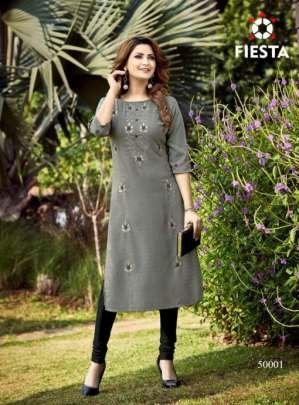 Exclusive Rangpriya Designer Kurtis Set By Fiesta