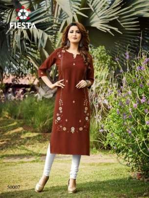 Exclusive Rangpriya Designer Kurtis Set By Fiesta
