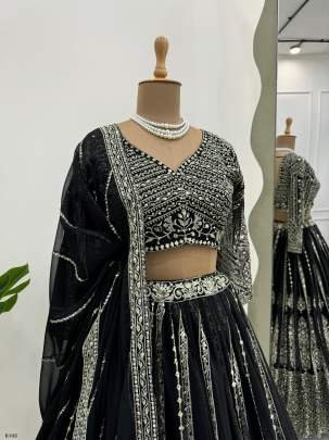 Exclusive Wedding Designer Georgette Lehenga Choli