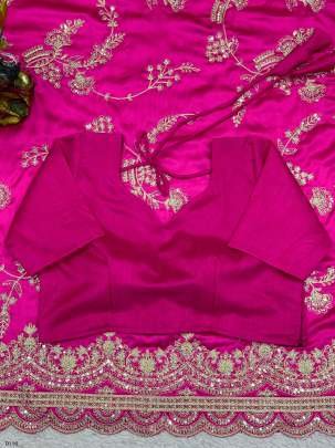 Exquisite Designer Tread And Sequin Embroidered Work Saree