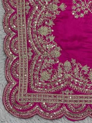 Exquisite Designer Tread And Sequin Embroidered Work Saree