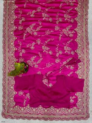 Exquisite Designer Tread And Sequin Embroidered Work Saree
