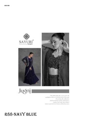 Extra Ordinary Navy Blue Branded Jugni Lehenga Choli By Sayuri Designer