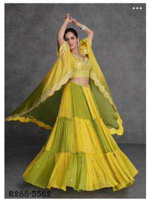 Extra Ordinary Yellow Branded Jugni Lehenga Choli By Sayuri Designer